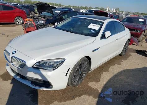 2016 BMW 650I Gran Coupe from USA, damaged, VIN WBA6D4C50GD977359